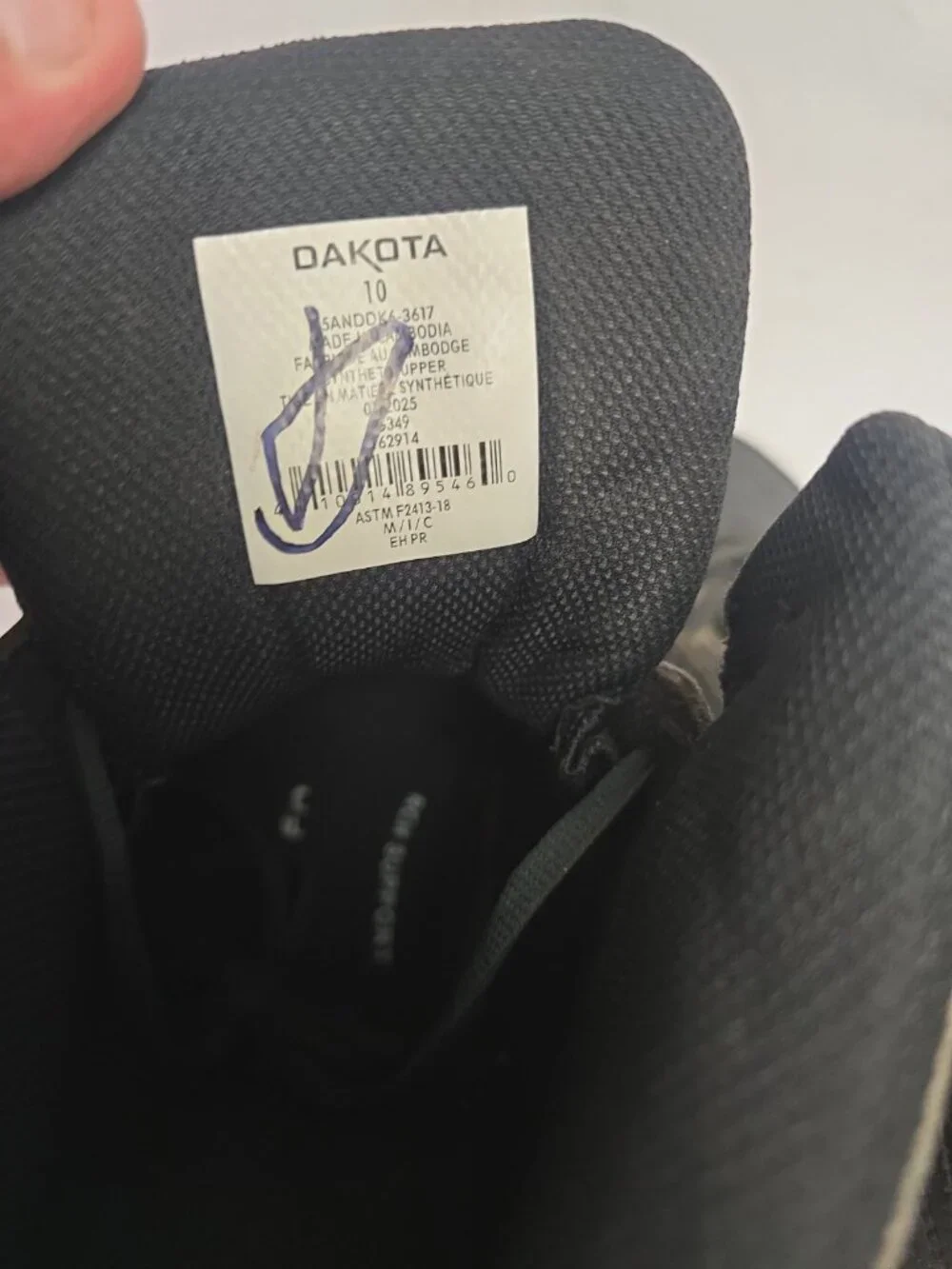 Dakota Men's 3617 Mid-Cut Quad Lite Steel Toe Steel Plate Shoes Black Size 10M